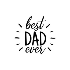 Happy Father's Day banner and giftcard. Best Dad Poster Sign on Background. Vector Illustration.