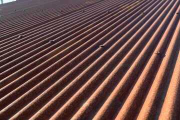 錆びた波トタン