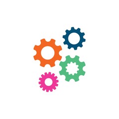 Gear  Template vector icon illustration