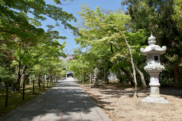 光明寺　参道　京都府長岡京市