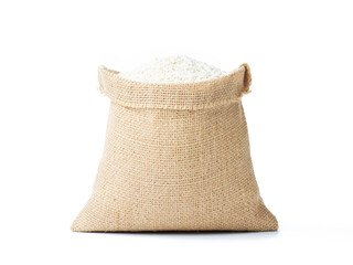 Sticky rice isolated on white background