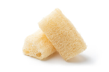 Loofah Scrubber isolated on white blackground. Loofah Scrubber for scrub your skin