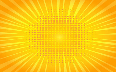 Illustration graphic vector of the dot circle with light sun for advertisement commercial business template design