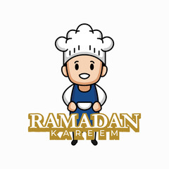Occupations with Ramadan Kareem greeting