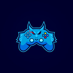 Gaming console monster e-sport logo design