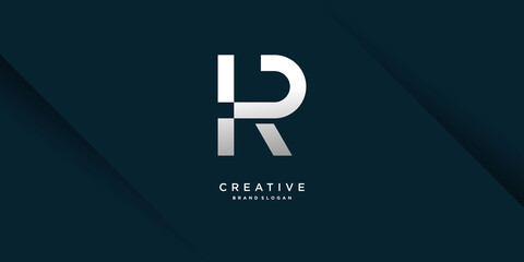 Letter logo with initial R, with modern bold concept Premium Vector part 8