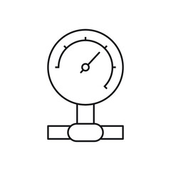 Pressure gauge icon design. vector illustration