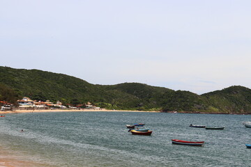 Obraz premium barcos em Búzios rio de janeiro
