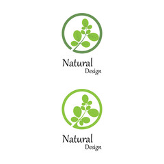 Leaf icon Vector Illustration design Logo template