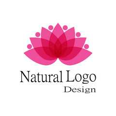 Beauty Vector lotus flowers design logo Template icon