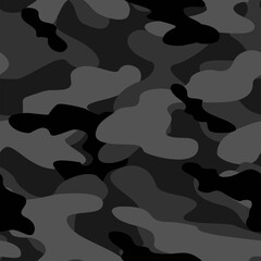 military camouflage vector seamless pattern grey dark