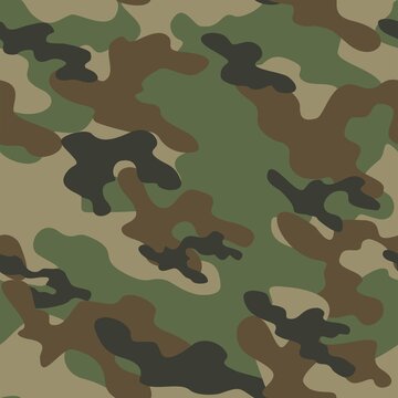 green military camouflage. vector seamless pattern. army camouflage for clothing or printing