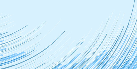 Fototapeta na wymiar Blue white minimal lines abstract futuristic tech background. Vector digital art design