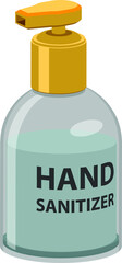 Vector icon of a hand sanitizer