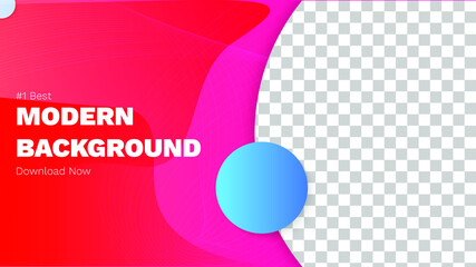 Abstract modern background gradient color. red and blue with copy space. Network and connection background for your presentation, poster, websites. Scientific vector illustration.