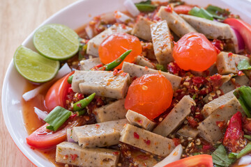 Spicy Seafood Salad, thai food (yum)