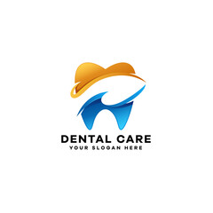 Dental gradient logo design
