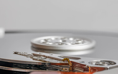 Internal hard disk drive needle.