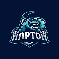 Raptor mascot logo illustration