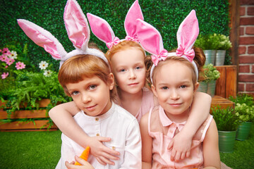 children in rabbit ears