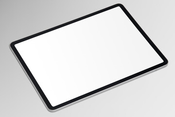 Digital tablet screen mockup smart tech