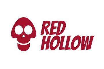 Red Skull Hollow logo concept design illustration
