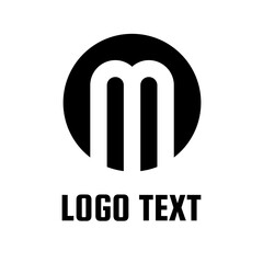 Letter M Modern Icon Monogram logo concept design illustration