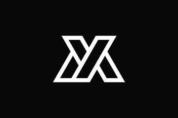 MY logo letter design on luxury background. YM logo monogram initials letter concept. MY icon logo design. YM elegant and Professional letter icon design on black background. M Y YM MY