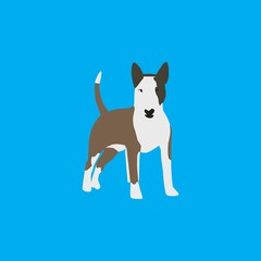 vector illustration of a dog animal