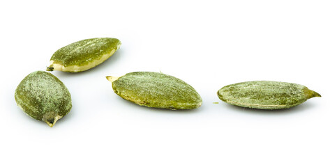 pumpkin seed dry isolated on white background
