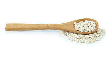 barley rice isolated on white background