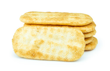 rice cracker isolated on white background