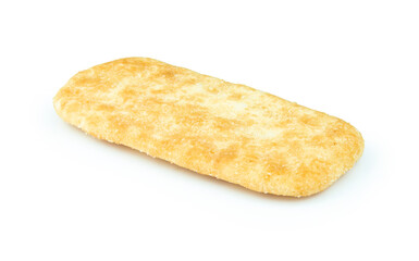 rice cracker isolated on white background