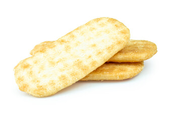 rice cracker isolated on white background