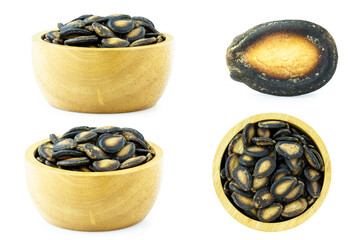 watermelon seed dry isolated on white background