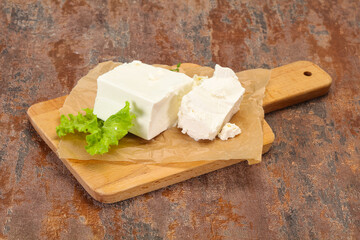 Greek traditional Feta soft cheese