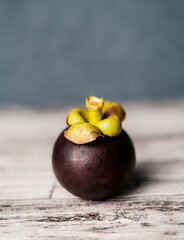plums on a wooden table