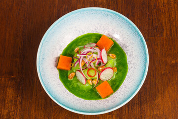 Ceviche with fish and vegetables