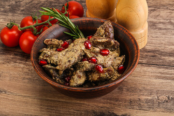 Chicken Liver with cream sauce