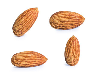 collection mix set Almond isolated on white background