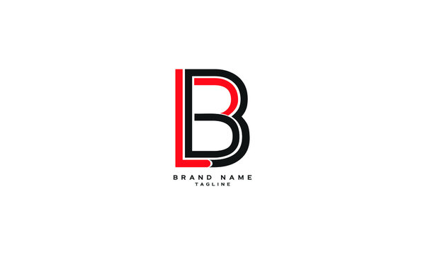 LBB, LB, Abstract initial monogram letter alphabet logo design