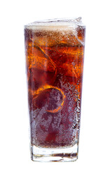 clipping path  cola isolated on white background