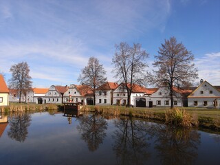 Fototapeta premium Holasovice a village in the Czech Republic is UNESCO enlisted