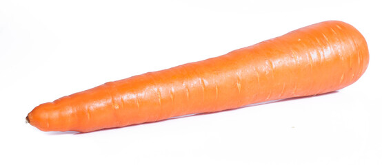 Fresh carrot isolated on white background