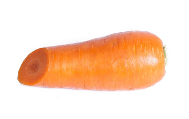 Fresh carrot isolated on white background
