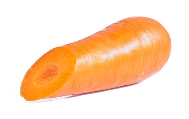 Fresh carrot isolated on white background