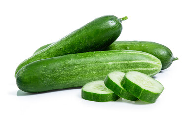 cucumber vegetable isolated on white background