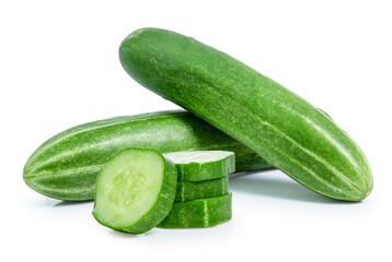 cucumber vegetable isolated on white background