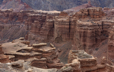 Valley of Castles. Charyn canyon. Kazakhstan