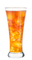 clipping path ice tea isolated on white background